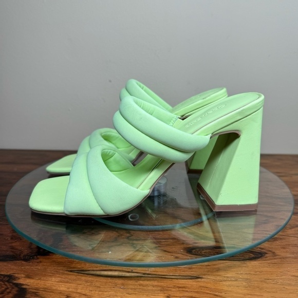 Open Edit Stella Sandal in Neon Green - Picture 1 of 16